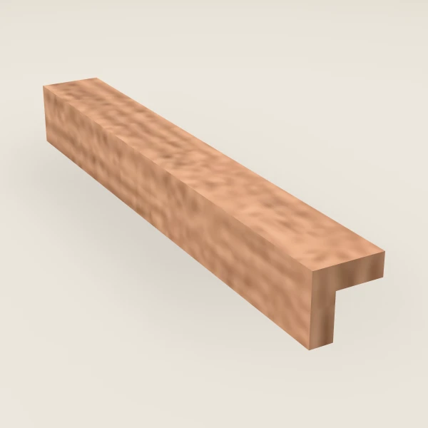 Outside Corner Molding — 8' — Petit Sand, 3D picture