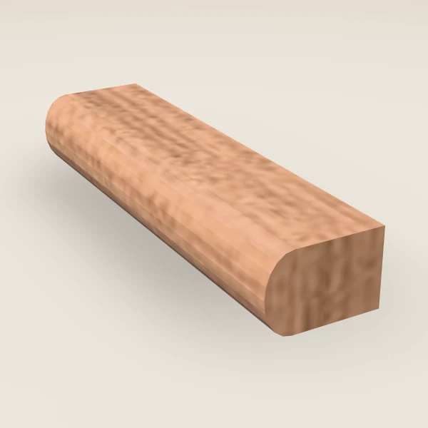 Shaker Light Rail Molding — 96" — Petit Sand, 3D picture