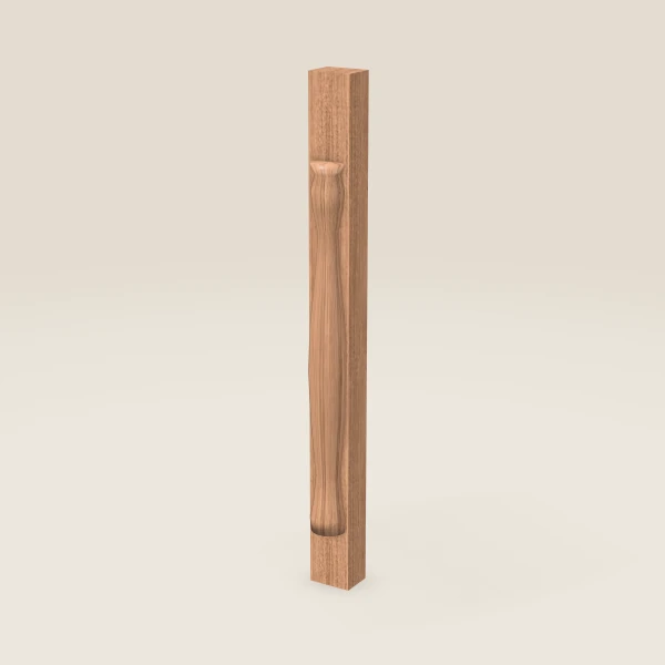 Columna torneada con relleno TP3 — 34½" de alto — Petit Sand, imagen en 3D