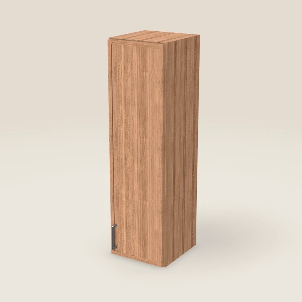 12" Wall Cabinet — 42" High — Petit Sand, 3D picture