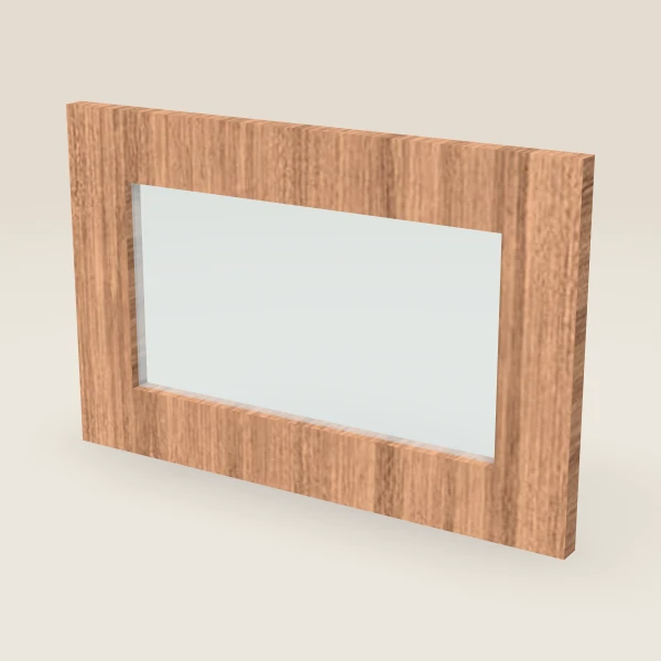 Glass Door for W1812 (17½" × 11-5/16") — Petit Sand, 3D picture