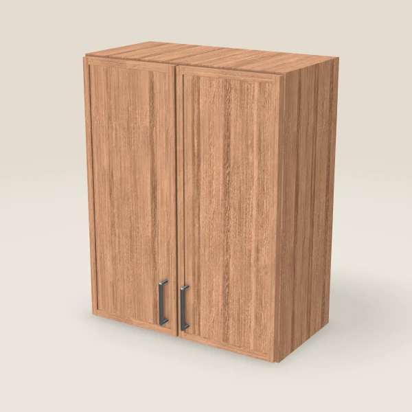 24" Wall Cabinet — 30" High, Double Door — Petit Sand, 3D picture