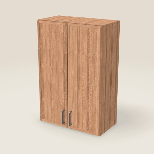24" Wall Cabinet — 36" High, Double Door — Petit Sand, 3D picture