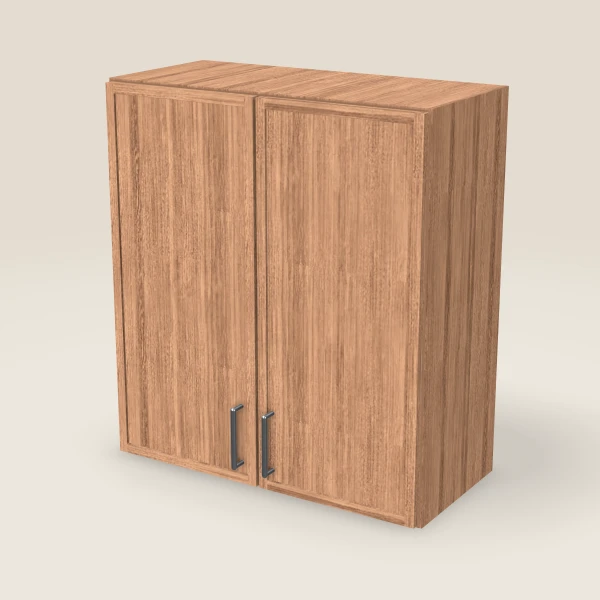 27" Wall Cabinet — 30" High, Double Door — Petit Sand, 3D picture