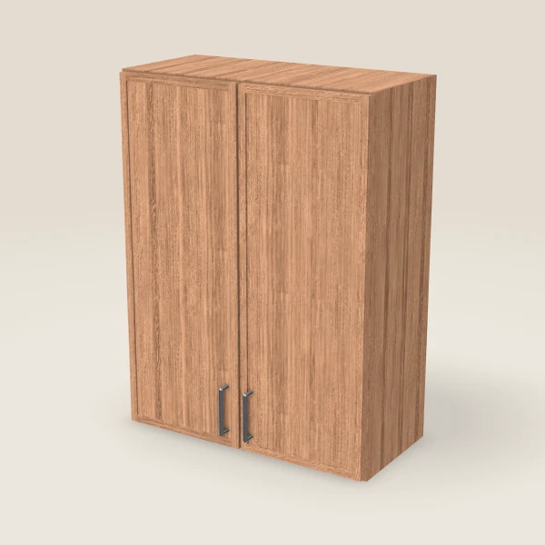 27" Wall Cabinet — 36" High, Double Door — Petit Sand, 3D picture
