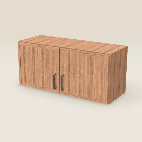 Gabinete de pared de 33" — 15" de alto, dos puertas — Petit Sand, imagen en 3D
