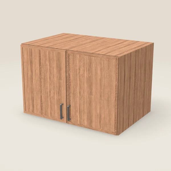 36" Wall Cabinet — 24" High, 24" Deep, Double Door — Petit Sand, 3D picture