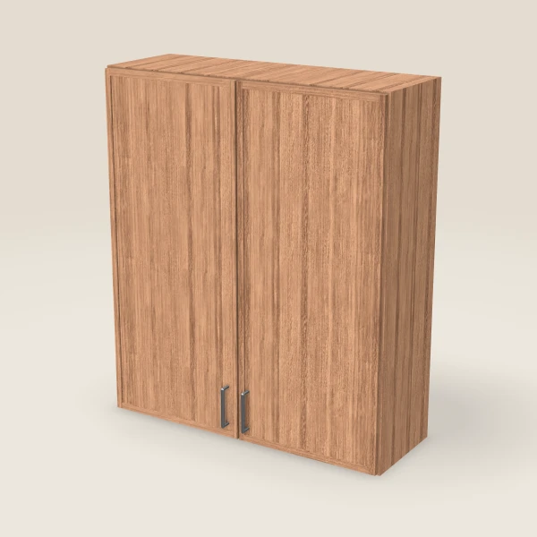 36" Wall Cabinet — 42" High, Double Door — Petit Sand, 3D picture