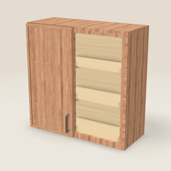 Wall Blind Corner — 30" High — Petit Sand, 3D picture