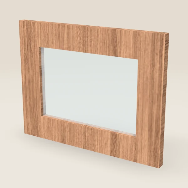 Puerta de vidrio para WDC2412 (14-11/16" × 11-5/16") — Petit Sand, imagen en 3D