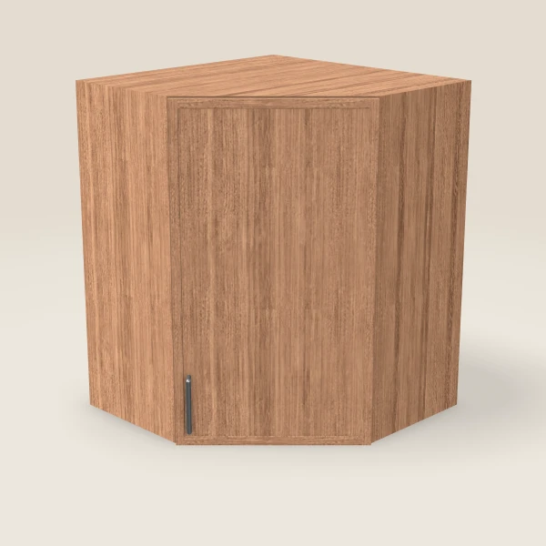 24" Wall Diagonal Corner — 30" High — Petit Sand, 3D picture