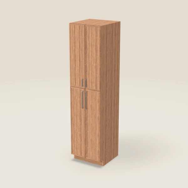 24" Wall Pantry — 96" High — Petit Sand, 3D picture