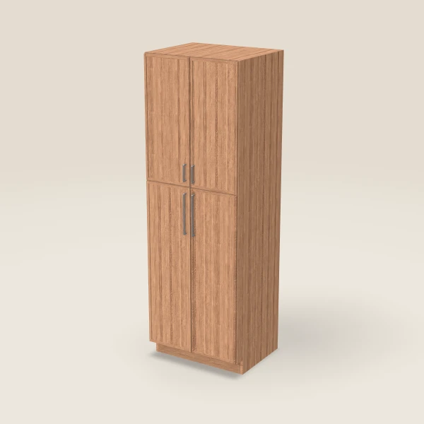 30" Wall Pantry — 90" High — Petit Sand, 3D picture