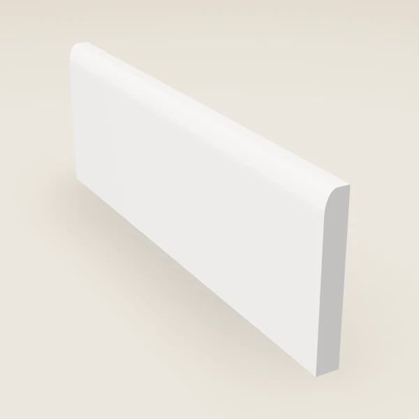 Base Board Molding — 4½" × 8' — Petit White, 3D picture
