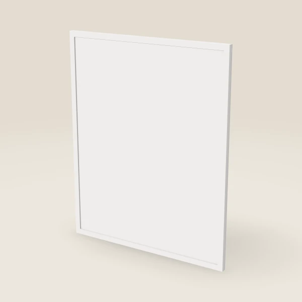 Base Decorative End Panel, Door Style — 23¾" × 29-5/16" — Petit White, 3D picture