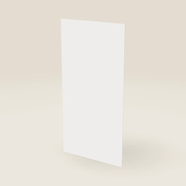 Finished Plywood Back Panel — 48" × 96", ¼" Thick — Petit White, 3D picture