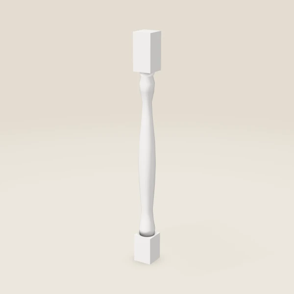 Full Leg LEG75 — 36½" High — Petit White, 3D picture