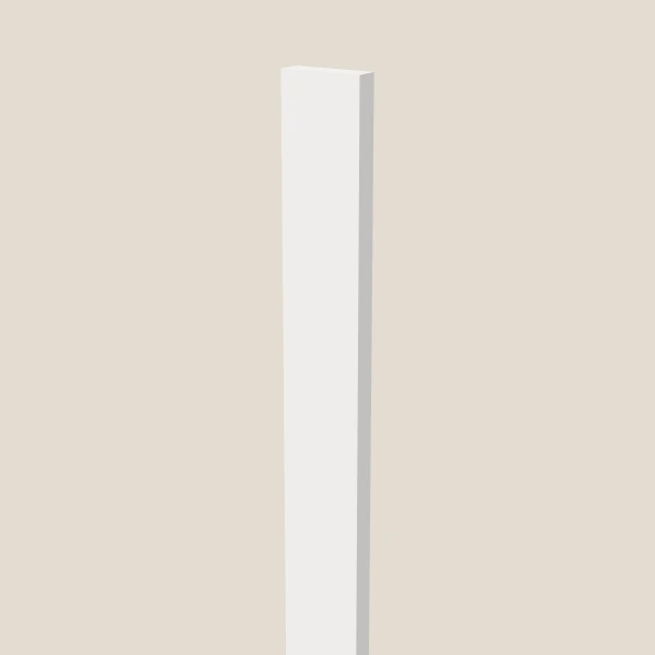2½" Overlay Filler — 84¾" High — Petit White, 3D picture