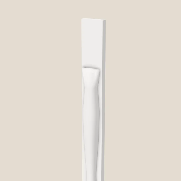Half Leg POLE75-T390 — 90" High — Petit White, 3D picture
