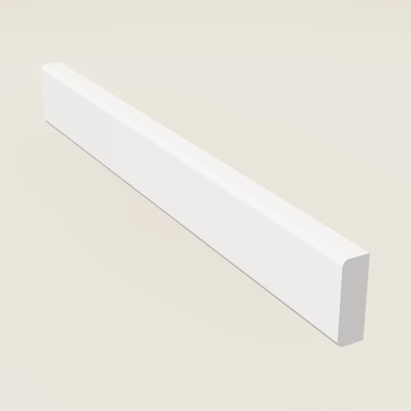 Batten Molding — 8' — Petit White, 3D picture