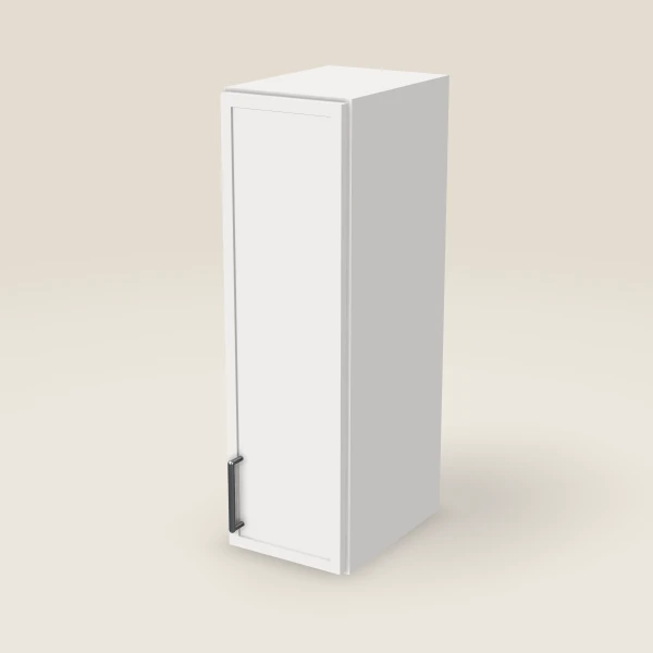 9" Wall Cabinet — 30" High — Petit White, 3D picture