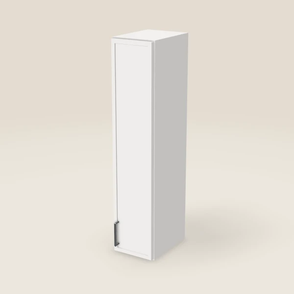 9" Wall Cabinet — 42" High — Petit White, 3D picture