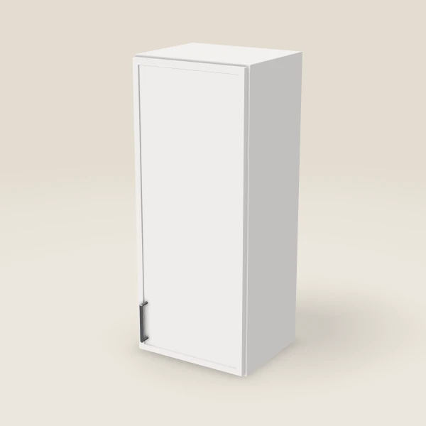 15" Wall Cabinet — 36" High — Petit White, 3D picture