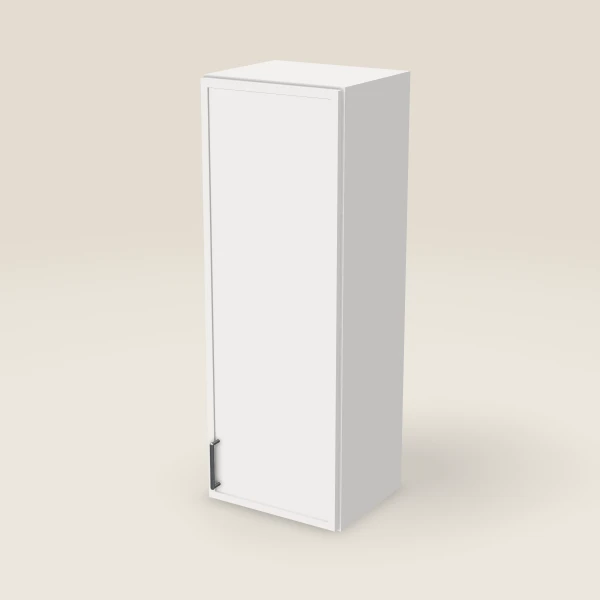 15" Wall Cabinet — 42" High — Petit White, 3D picture