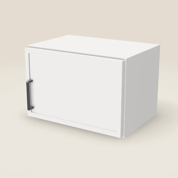 18" Wall Cabinet — 12" High — Petit White, 3D picture