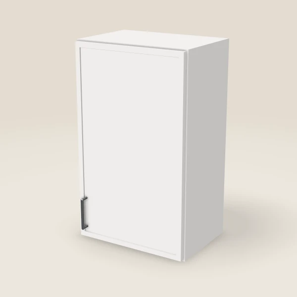 18" Wall Cabinet — 30" High — Petit White, 3D picture