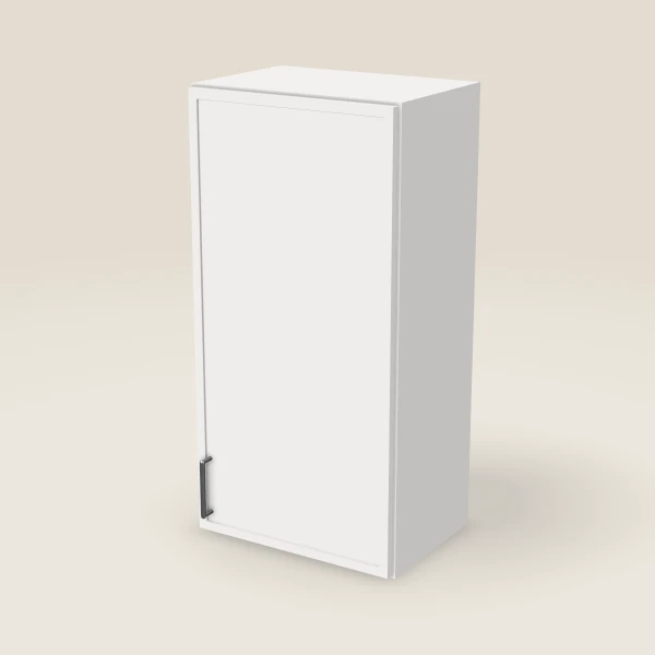 18" Wall Cabinet — 36" High — Petit White, 3D picture