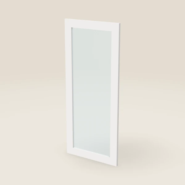 Glass Door for W1842 (17½" × 41-5/16") — Petit White, 3D picture