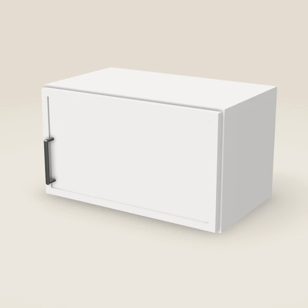 21" Wall Cabinet — 12" High — Petit White, 3D picture