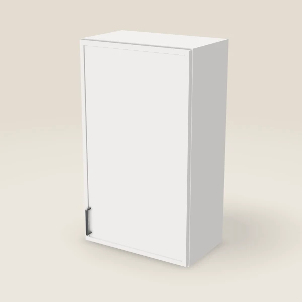 21" Wall Cabinet — 36" High — Petit White, 3D picture