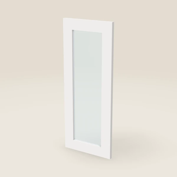 Glass Door for W2430B (11-11/16" × 29-5/16") — Petit White, 3D picture