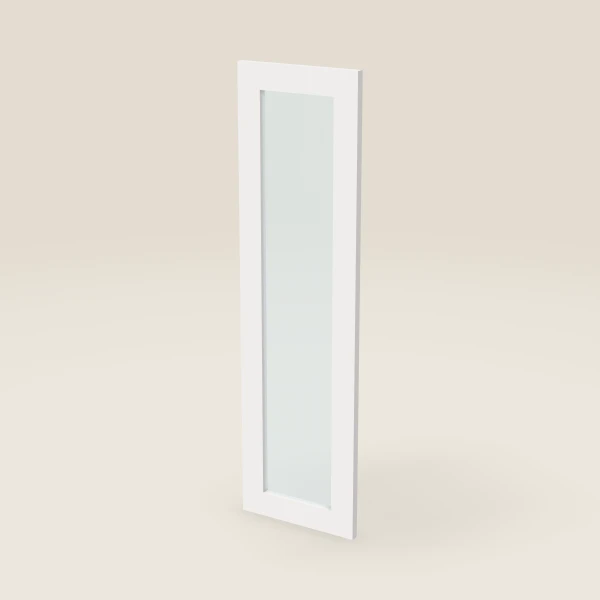 Glass Door for W2442B (11-11/16" × 41-5/16") — Petit White, 3D picture