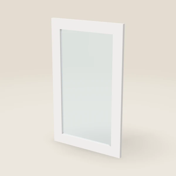 Glass Door for W3630B (17-11/16" × 29-5/16") — Petit White, 3D picture
