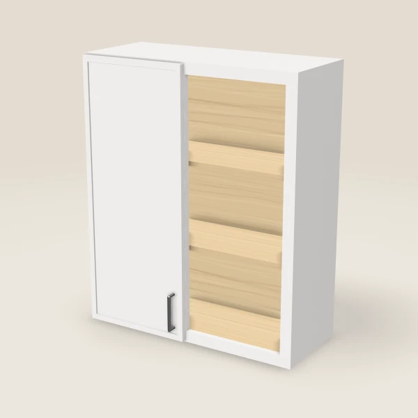 Wall Blind Corner — 36" High — Petit White, 3D picture