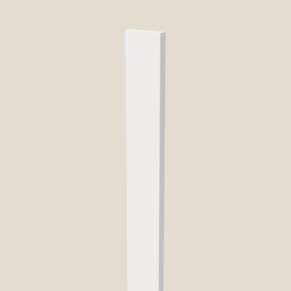 3" Tall Filler — 96" High — Petit White, 3D picture