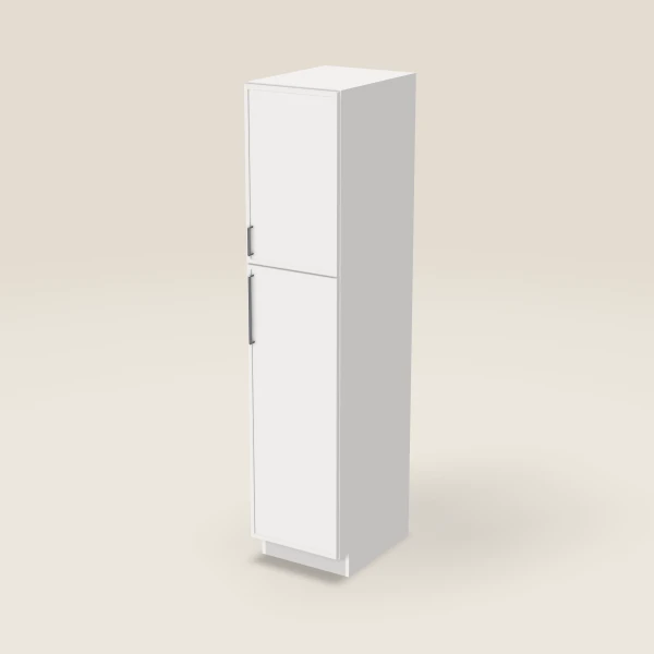 18" Wall Pantry — 84" High — Petit White, 3D picture