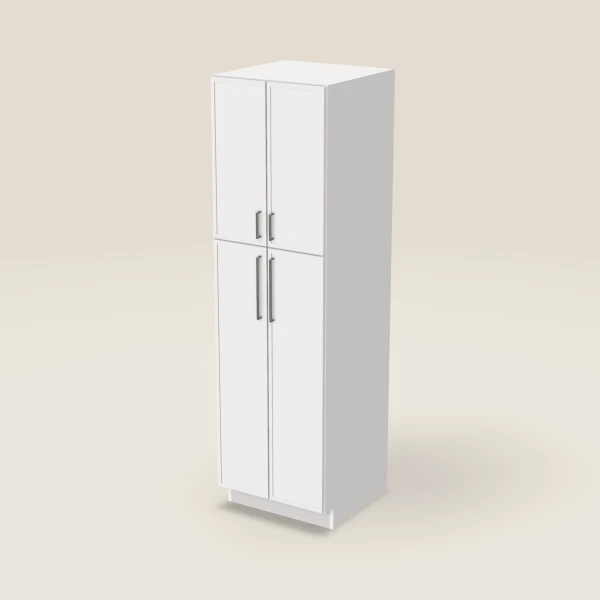 24" Wall Pantry — 84" High — Petit White, 3D picture