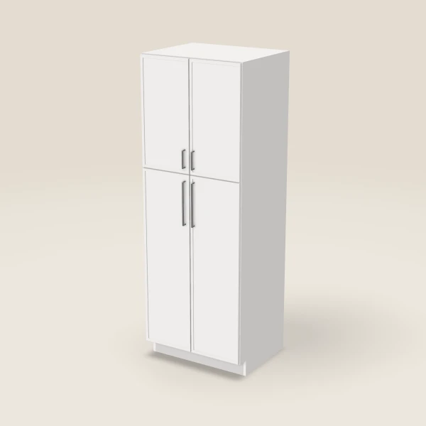 30" Wall Pantry — 84" High — Petit White, 3D picture