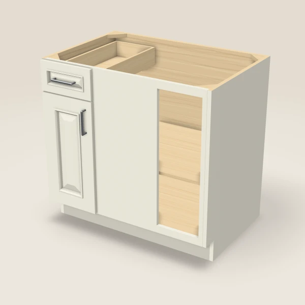Base Blind Corner — fills 39–42" — Signature Pearl, 3D picture