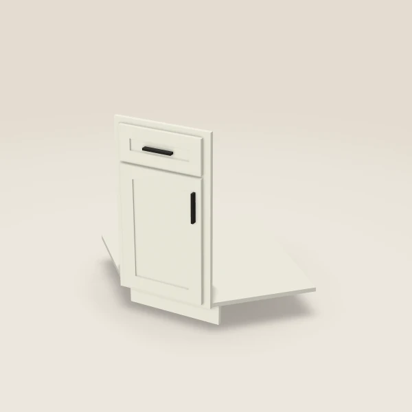 Diagonal Corner Sink Front Kit — 36", Not a Cabinet — Signature Pearl, 3D picture
