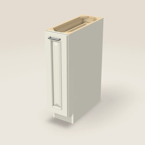 Base Pull-Out Spice Rack — 9" — Signature Pearl, 3D picture