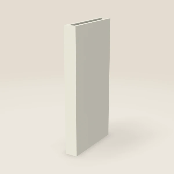 3" Boxed Column, Wall — 30" High, 15" Deep — Signature Pearl, 3D picture