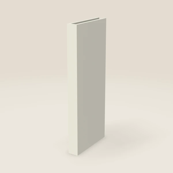 3" Boxed Column, Wall — 36" High, 15" Deep — Signature Pearl, 3D picture