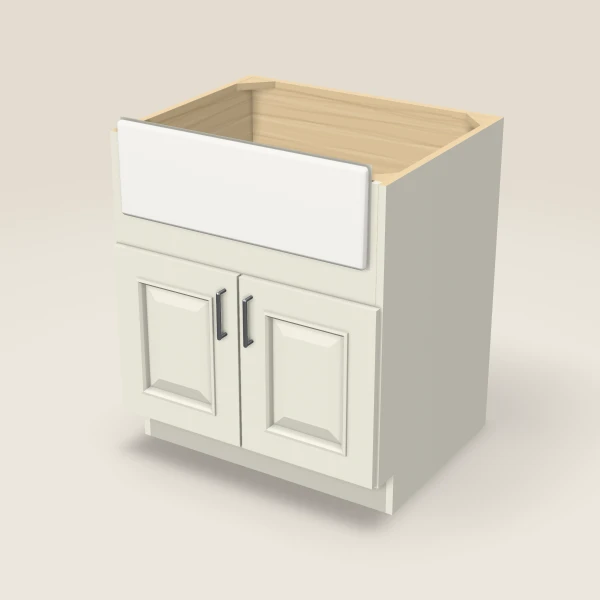 30" Farm Sink Base — Signature Pearl, 3D picture