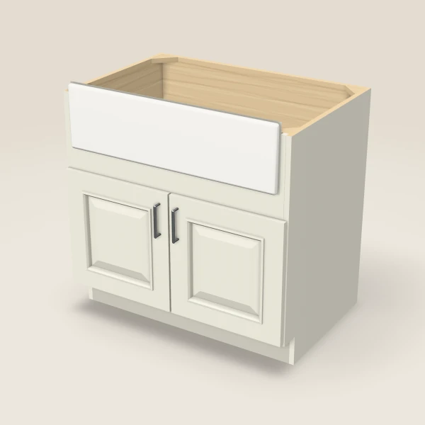 36" Farm Sink Base — Signature Pearl, 3D picture