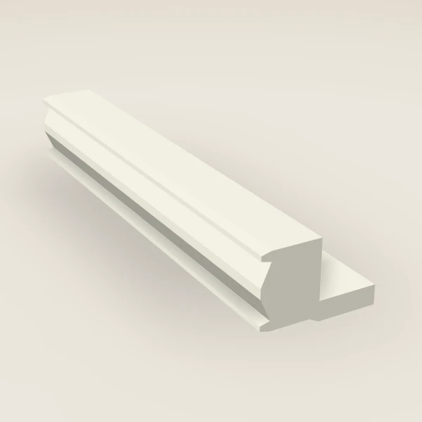 Light Rail Molding — 96" — Signature Pearl, 3D picture